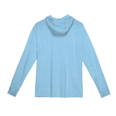 Performance Hooded Long Sleeve - Columbia Blue Front Image on white background