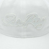 Image of a white cap with white Sea Ray logo on front