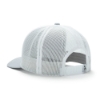 Image of a gray cap with white mesh back and white Sea Ray logo on front