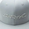 Image of a gray cap with white mesh back and white Sea Ray logo on front