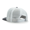 Image of a charcoal gray hat with white mesh back and Sea Ray logo on front