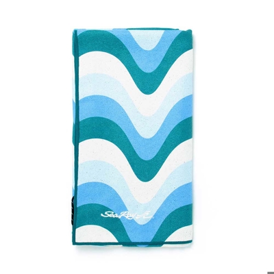 Image of a blue, white and green Sea Ray towel