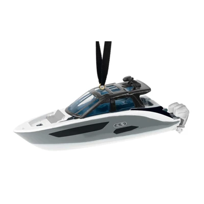 Sea Ray Sundancer 370 Outboard Ornament Product Image on white background