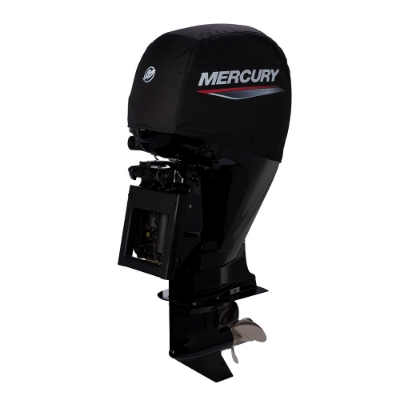 Black Mercury Breathable Engine Cover - 150HP 4 Stroke Front Product Image on white background