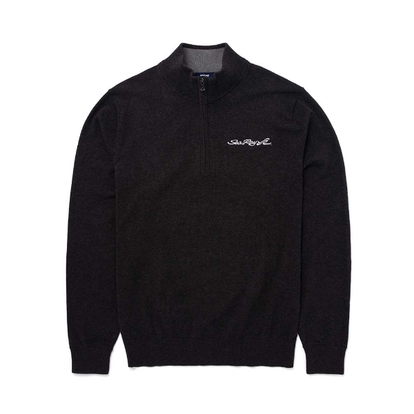 Sweater Quarter Zip Front Product Image with Sea Ray logo on the left chest