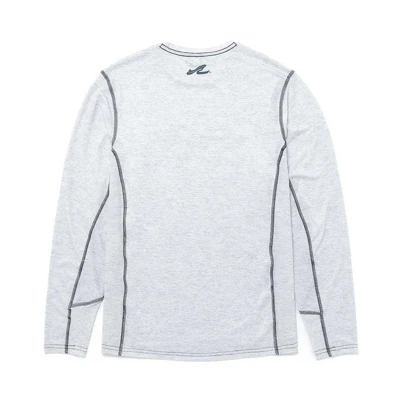 White Heather Performance Long Sleeve Product Image with Sea Ray logo on the front