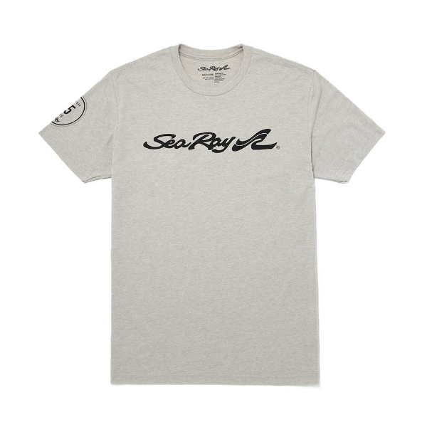 Grey 65th Anniversary Tee Front Product Image with Sea Ray logo on the front