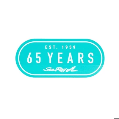 65th Anniversary Decal Product Image on white background