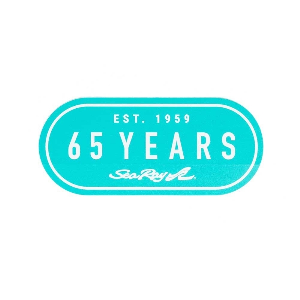 65th Anniversary Decal Product Image on white background