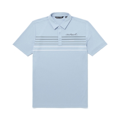 Travis Mathew Performance Polo Front Image with Sea Ray Logo on the left chest