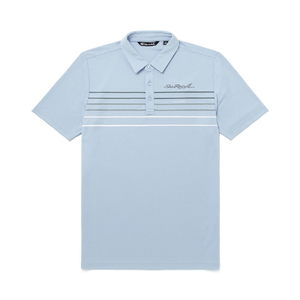 Travis Mathew Performance Polo Front Image with Sea Ray Logo on the left chest