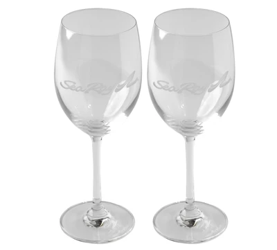 Sea Ray Wine Glass Set Product Image on white background