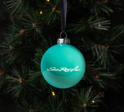 Sea Ray Ball Ornament Product Image on white background