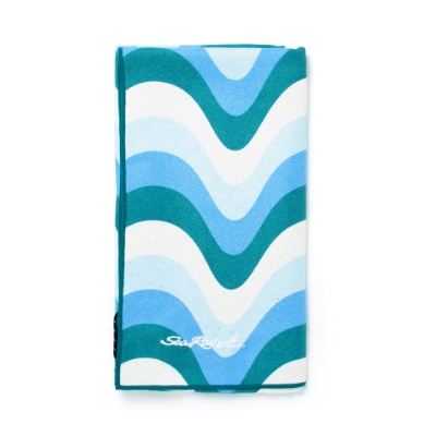 Image of a blue, white and green Sea Ray towel	