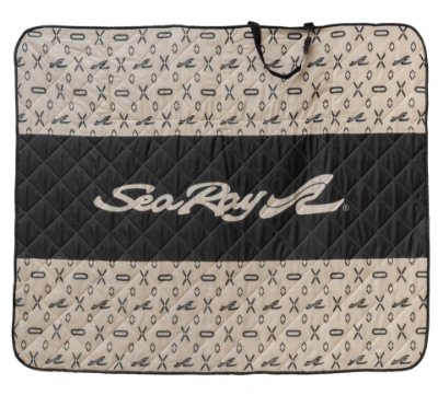 Image of the Sea Ray Travel Blanket with white Sea Ray logo