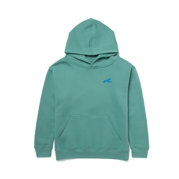 Front image of the Youth Anchor Hoodie with blue Sea Ray logo embroidered on the left chest