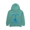 Image of the Youth Anchor Hoodie with blue Sea Ray graphic design on the back