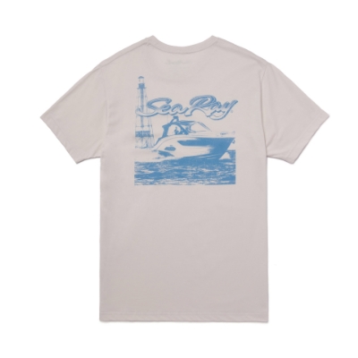 Front image of the Sundancer Tee with Sea Ray logo on the left chest