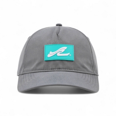 Right side image of the Performance Hat with a rectangular Sea Ray logo patch on the front