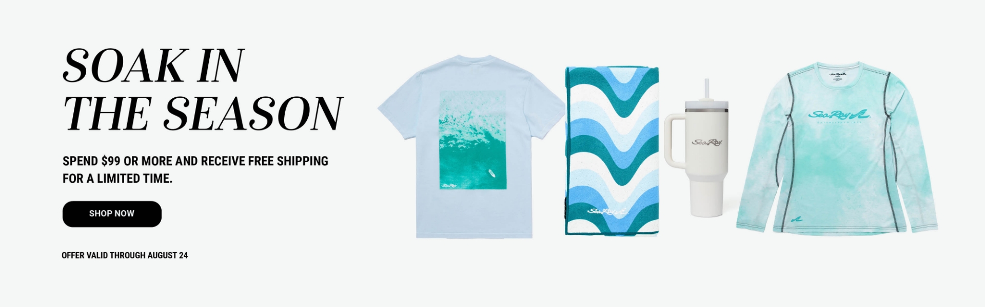 Free shipping on orders of $99 or more through 08.24.25