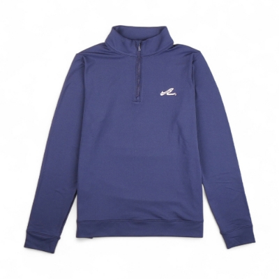 Sea Ray Peter Millar Women’s Navy 1/4 Zip Pullover with embroidered Sea Ray logo