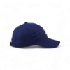 Right side view of a navy blue Sea Ray hat featuring a curved bill and adjustable back strap.