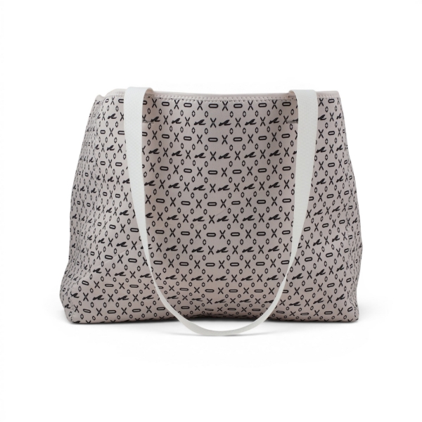 Sea Ray Neoprene Tote Bag standing with handles down
