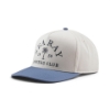 White Sea Ray hat shown at a three‑quarter left angle with a blue bill and embroidered “Sea Ray Owners Club 1959” logo on the front.